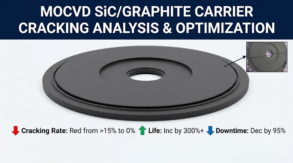 MOCVD SiC Coated Graphite Susceptor Cracking Analysis at Thermal Stress Optimization Case Study