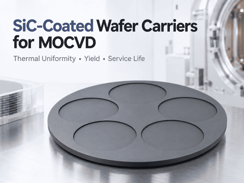 Mga SiC-Coated Wafer Carrier para sa MOCVD: Thermal Uniformity, Yield at Service Life