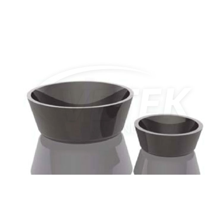 Glassy carbon coated grapayt crucible